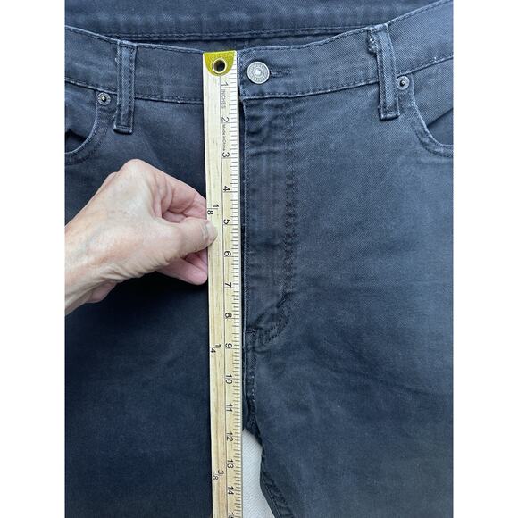 Levi's 513 Slim Straight Mens Black Jeans Size 38x30 ( Actual Size 38x25) - Picture 6 of 11